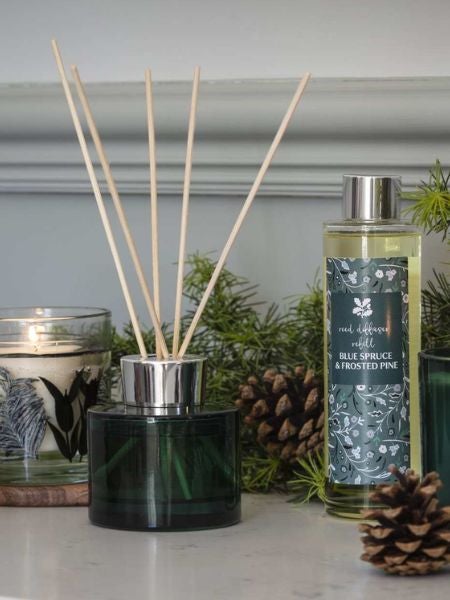 National Trust Blue spruce reed diffuser and candle