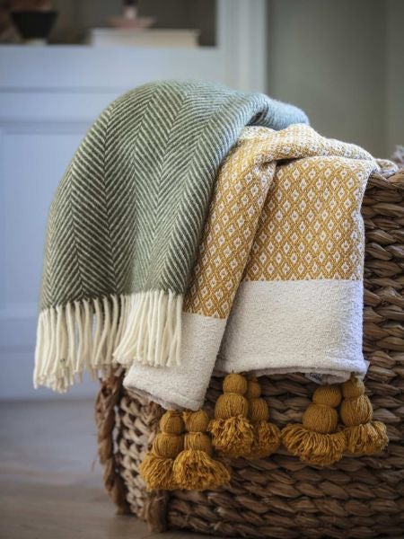 National Trust wool blankets and throws
