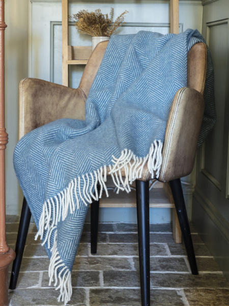 National Trust home textiles - throws and blankets.