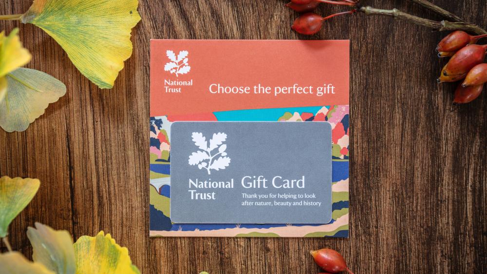 Give a National Trust gift card that can be redeemed online, in stores, in cafes and for admission. 