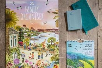 Image shows a selection of 2027 calendars and diaries 
