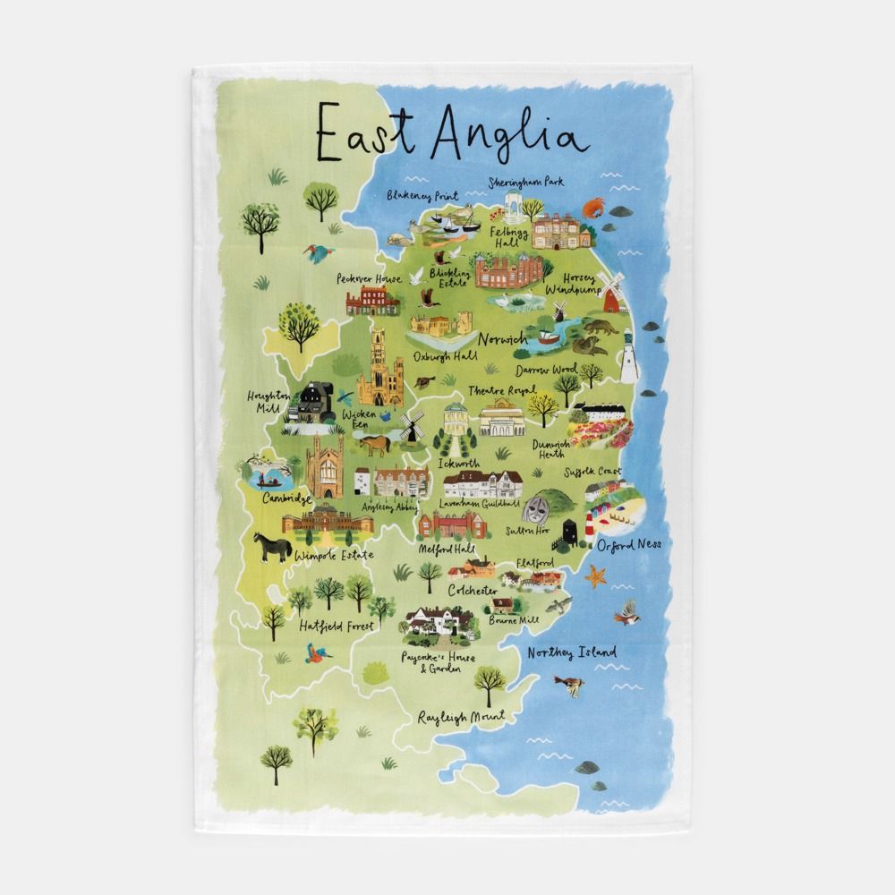 National Trust East Anglia Organic Cotton Tea Towel
