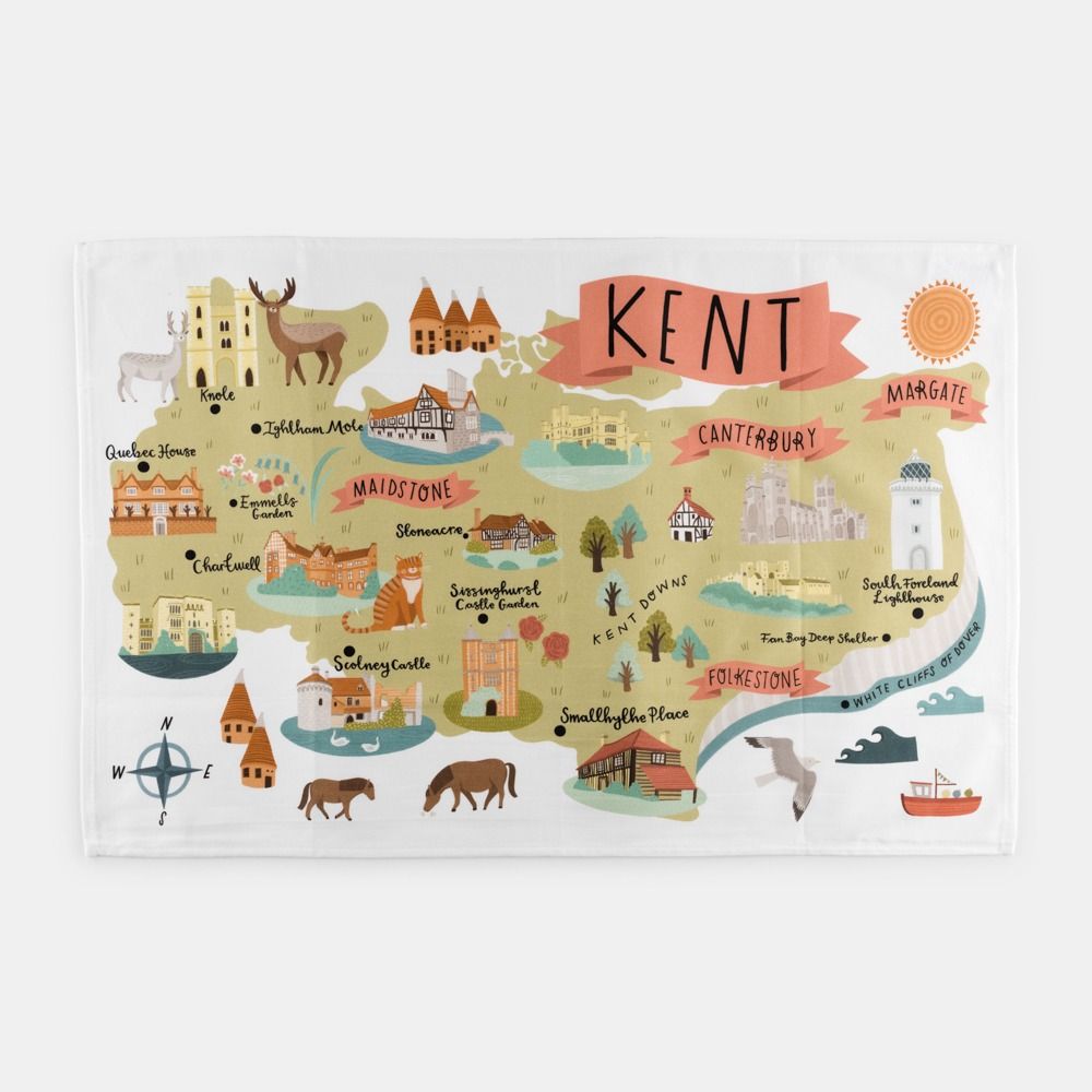 National Trust Kent Organic Cotton Tea Towel