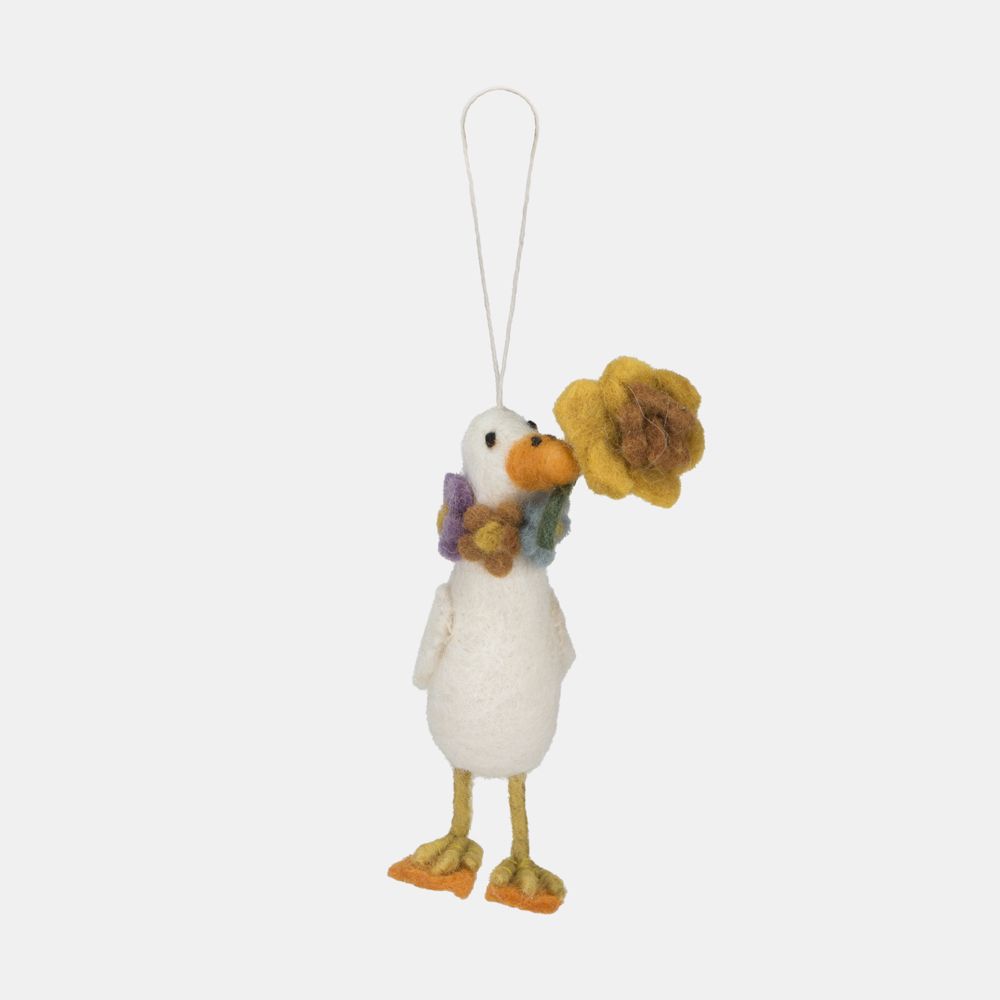 Amica Felt Duck with Daffodil