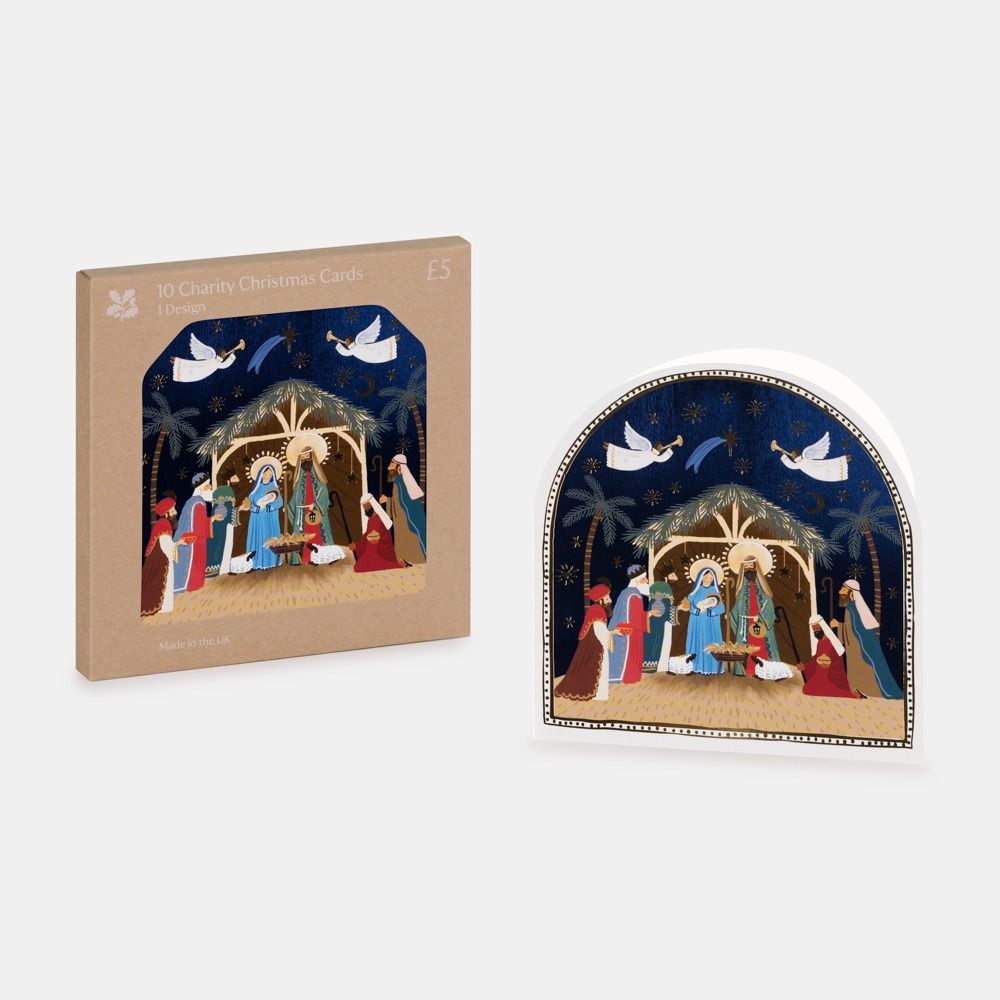 National Trust Nativity Christmas Cards Box of 10