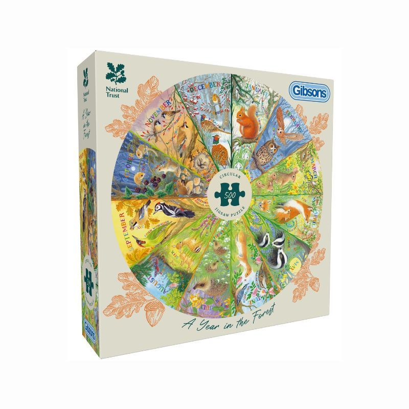 National Trust A Year in the Forest Jigsaw Puzzle, 500 Pieces