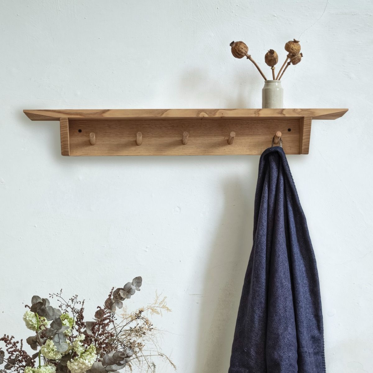 Coat Hook Shelf, Stourhead Sweet Chestnut 
