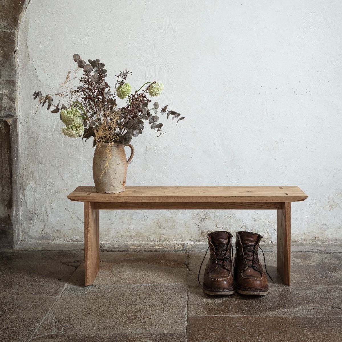 Cracket Backless Bench, Stourhead Sweet Chestnut