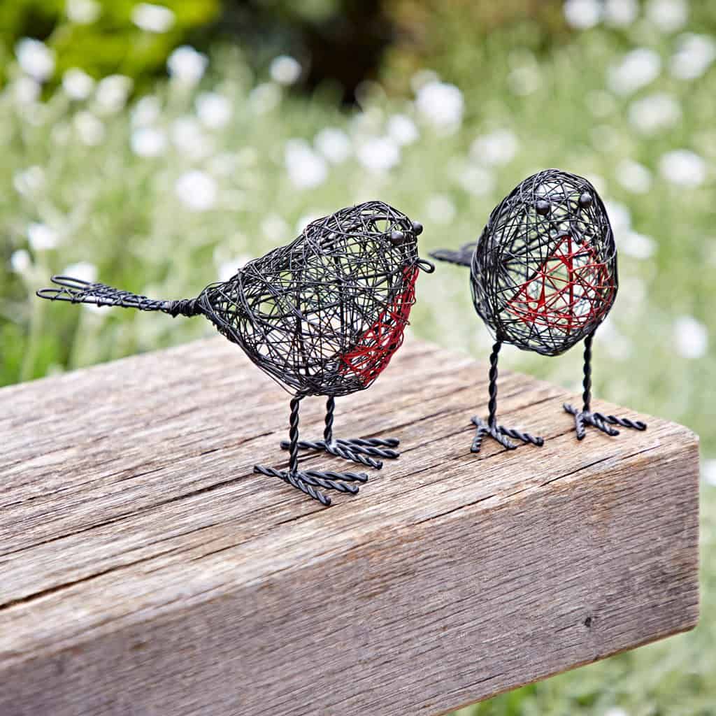 Paper High Wire Robin Decorative Ornament, Set of 2