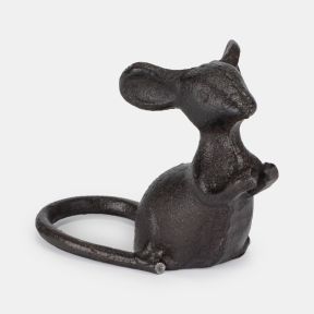 Cast Iron Mouse Sculpture