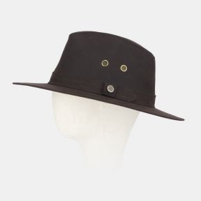 Waxed Adventurer Hat, Dark Brown