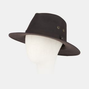 Waxed Adventurer Hat, Dark Brown
