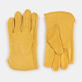 Luxury Leather Garden Gloves, Yellow