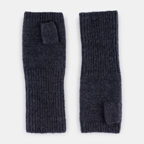 National Trust Knitted Wrist Warmers, Navy