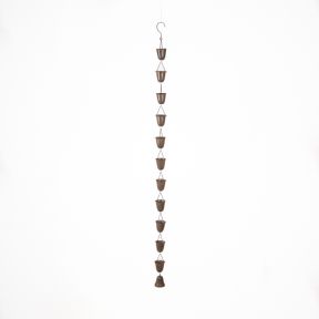 Rain Chain Ornament, Dark Rust