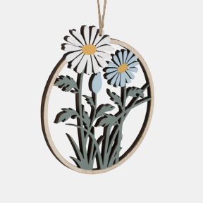 Wooden Daisy Hanging Decoration