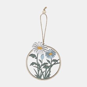 Wooden Daisy Hanging Decoration