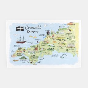 National Trust Cornwall Organic Cotton Tea Towel