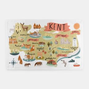 National Trust Kent Cotton Tea Towel