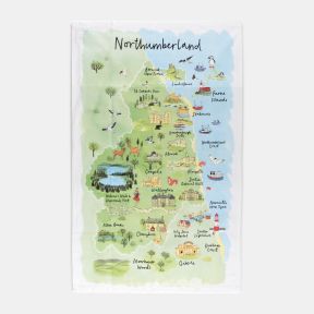 National Trust Northumberland Cotton Tea Towel