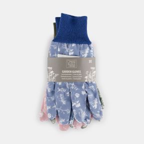 Ladies Cotton Meadow Garden Gloves, Triple Pack