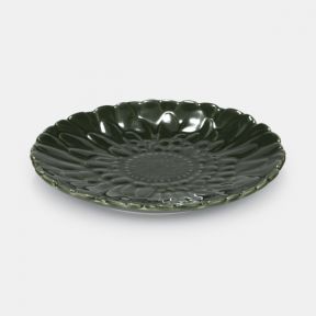 Green Petal Decorative Plate