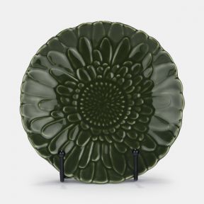 Green Petal Decorative Plate
