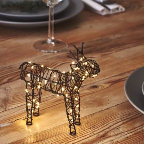 Small Wire Reindeer LED Light Decoration