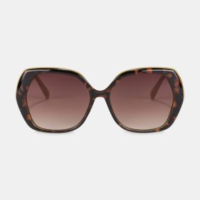 Peace Of Mind Tortoiseshell Recycled Geometric Sunglasses