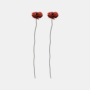 Chi Africa Poppy Plant Stake, Set of 2