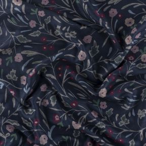 National Trust Greenway Lace Floral Navy Recycled Polyester Scarf