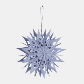 Paper Snowflake Decoration Light Blue