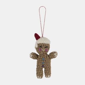 Namaste Crocheted Gingerbread Man Decoration