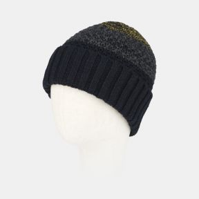 National Trust Navy Contrast Chunky Knitted Beanie