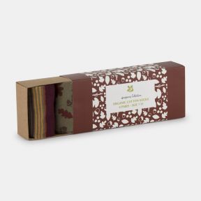 National Trust Gift Box Of 4 Pairs Of Organic Cotton Socks, Size 7-11 