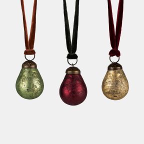 Trio of Pear Decorations