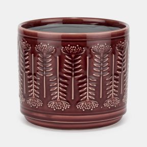 Protea Planter 17cm, Burgundy