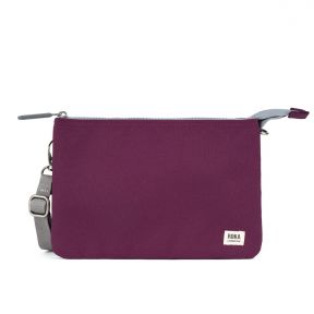 ROKA London Carnaby XL Cross Body Bag in Cherry