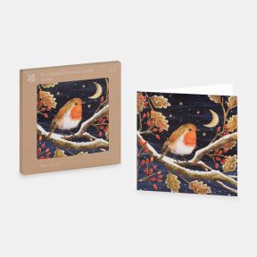 National Trust Moonlit Robin Christmas Cards Box of 10