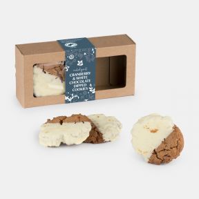 National Trust Christmas Cranberry & White Chocolate Dipped Cookies