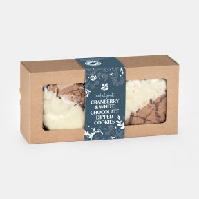 National Trust Christmas Cranberry & White Chocolate Dipped Cookies