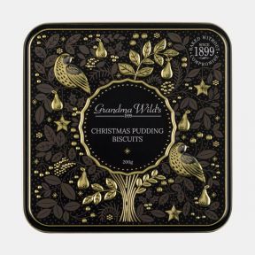Embossed Partridge in a Pear Tree Tin of Biscuits