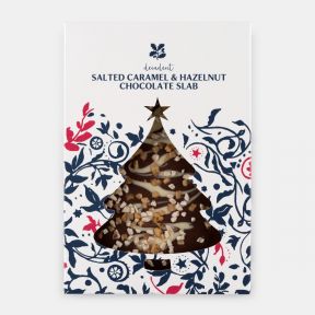 National Trust Milk Chocolate Salted Caramel and Hazelnut Slab