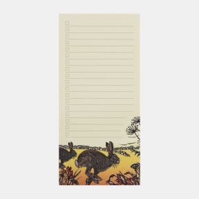National Trust Leaping Hare Magnetic Notepad by Denise Coble