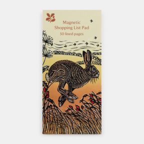 National Trust Leaping Hare Magnetic Notepad by Denise Coble