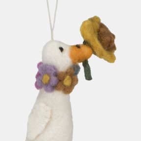 Amica Felt Duck with Daffodil