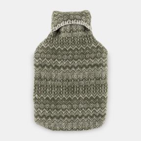 Tweedmill Hot Water Bottle, Fair Isle Sage
