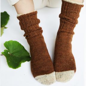 Rooska Croft Wool Socks, Cinnamon & Oatmeal