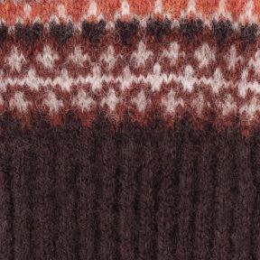 Robert Mackie Fairisle Gloves, Morar Brown