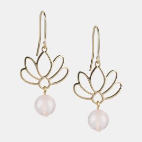 Copper Bee Blossom Earrings